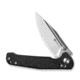 SENCUT Glenspar Thumb Stud &amp; Crossbar Lock Knife Black Shredded G10 Handle 3.45inch Stonewashed 9cr18mov Blade