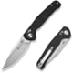SENCUT Glenspar Folding Knife, 3.45in, 9Cr18MoV, Clip Point Blade, G10 Black Handle, S25046-2