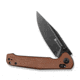 SENCUT Glenspar Thumb Stud &amp; Crossbar Lock Knife Brown Canvas Micarta Handle 3.45inch Black 9cr18mov Blade