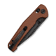 SENCUT Glenspar Thumb Stud &amp; Crossbar Lock Knife Brown Canvas Micarta Handle 3.45inch Black 9cr18mov Blade