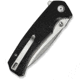 SENCUT Skarnax Flipper/thumb Stud Folding Knife 3.79inch Satin 9cr18mov Drop Point Plain Edge Blade, Black G10 Handle - S24025-1