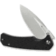 SENCUT Skarnax Flipper/thumb Stud Folding Knife 3.79inch Satin 9cr18mov Drop Point Plain Edge Blade, Black G10 Handle - S24025-1