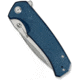 SENCUT Skarnax Flipper/thumb Stud Folding Knife 3.79inch Satin 9cr18mov Drop Point Plain Edge Blade, Blue Canvas Micarta Handle - S24025-3