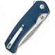 SENCUT Skarnax Flipper/thumb Stud Folding Knife 3.79inch Satin 9cr18mov Drop Point Plain Edge Blade, Blue Canvas Micarta Handle - S24025-3