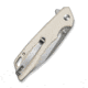 SENCUT Stratex Flipper &amp; Thumb Stud Knife Ivory G10 Handle 3.17inch Satin Finished 9cr18mov Blade