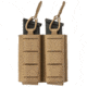Sentry Gunnar Side By Side Double Pistol Mag Pouch, 10mm/.45 Caliber, Coyote Brown, Double, 25NP17CB