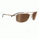 Serengeti Agata Sunglasses - Satin Gold Frame, Drivers Gold Polarized Lenses 7581