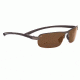 Serengeti Strato Sunglasses - Satin Brown Frame, Polar PhD Drivers Gold Lenses 7683