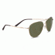 Serengeti Alghero, Polarized 555nm, Modified Aviator, Unisex, Shiny Soft Gold, Medium 8542