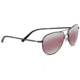 Serengeti Alghero Sunglasses,Satin Black Frame,Polarized Sedona Bi Mirror Aviator Lens 8441