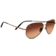 Serengeti Aviator Sunglasses, Medium - 59mm, Henna Frame, Drivers Gradient Lens 6826
