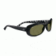 Serengeti Bella Sunglasses - Shiny Black Zebra Frame, 555nm Polarized Lenses 7629