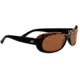Serengeti Bella Sunglasses - Shiny Black Cork Frame and Polarized Drivers Lens 7747