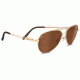 Serengeti Brando Single Vision Prescription Sunglasses, Shiny Bold Gold Frame, 8456SV