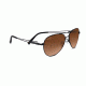Serengeti Brando Single Vision Prescription Sunglasses, Satin Black Frame-7887SV
