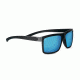 Serengeti Brera Sunglasses, Sanded Black / Matte DarkGunmetal Frame, Polarized 555nm Blue Lenses, 8210