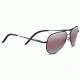 Serengeti Carrara Small, Polarized Sedona Bi Mirror, Aviator , Unisex, Satin Black, Small 8556