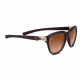 Serengeti Elba Single Vision Prescription Sunglasses, Sanded Crystal Brown/Satin Brass Frame, 8340SV