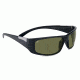 Serengeti Fasano Sunglasses - Shiny Satin Black Frame and Polar PhD 555nm Lens 7750