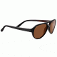 Serengeti Giorgio Progressive Prescription Sunglasses, Shiny Black / Brown Wood Frame-8182PR