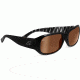 Serengeti Giuliana Sunglasses - Shiny Black Zebra Frame, Drivers Gold Polarized Lenses 7708