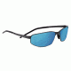 Serengeti Granada Sunglasses, Satin Black Frame, Polarized 555nm Blue Lens, 8260