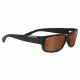 Serengeti Merano Sunglasses, Satin Black, Polarized Drivers Gold 8437