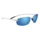 Serengeti Nuvola  Sunglasses, Metallic Silver Frame, Polar PhD 555nm Blue  Lens, 8289