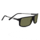 Serengeti Rivoli Single Vision Prescription Sunglasses, Satin Black/Silver Frame-7916SV