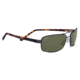 Serengeti San Remo Single Vision Prescription Sunglasses, Satin Gunmetal / Tortoise Frame, Polarized, Photochromic, 8452SV