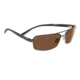 Serengeti San Remo Single Vision Prescription Sunglasses, Shiny Gunmetal/Grey Stripe Frame-7608SV