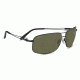 Serengeti Sassari Sunglasses - Satin Black Frame, 555nm Polarized Lenses 7664