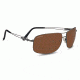 Serengeti Sassari Single Vision Rx Sunglasses - Shiny Gunmetal Frame 7665