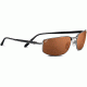 Serengeti Luigi Sunglasses, Silver w/Blk Tanner Frame, Polarized 555nm Lens 7383
