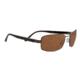 Serengeti Tosca Single Vision Prescription Sunglasses, Satin Dark Brown Frame-7798SV