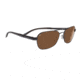 Serengeti Volterra  Sunglasses, Satin Black / Gray Stripe 7594PR