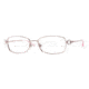 Sferoflex SF 2528B Eyeglasses Styles Light Pink Frame w/Non-Rx 51 mm Diameter Lenses, 299-5117