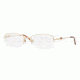 Sferoflex Eyeglasses SF2553 with No-Line Progressive Rx Prescription Lenses, Select Frame Color / Lens Diameter Gold Frame / 51 mm Prescription Lenses