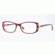 Sferoflex SF1549 Progressive Prescription Eyeglasses C571-53 - Red On Trasparent Pink Frame