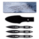 Shadow Cutlery Black Hornet Triple Thrower Set, Black, .8 LB SH3570
