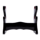 Shadow Cutlery Double Sword Stand Premium Piano Black Finish w/Red Felt, Black, 2 LB SH9020