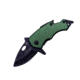 Shadow Cutlery Flickster Lil Sharky Knive, 1-3/4in Stainless Steel Blade, Green, SH2020GR