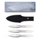 Shadow Cutlery Silver Hornet Triple Thrower Set, Silver, .8 LB SH3571