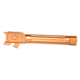 Shadow Systems Glock 23 Match Barrel, Unthreaded Fluted, TiN Coated, fits Glock 23 Conversion Gen 1-4 9mm, Bronze, SG9C-01-03FCON-BRZ