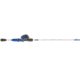 Shakespeare Agility Gel-Tech Spincast Combo, 3.0/1, Right, 6, 6ft. Rod Length, Medium Power, Fast Action, 2 Pieces Rod, Electric Blue, AGGT6/602MB