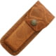 Sheath Leather Sheath, Fits 4.5in To 5.25in Folding Knife, Python Pattern, Genuine Leather Construction, SH1203