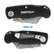 Sheffield Lock Back Utility Folding Knife, 3.5in, Black, 12613