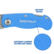 Sheffield Lock Back Utility Folding Knife, 3.5in, Blue, 12113
