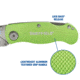 Sheffield Lock Back Utility Folding Knife, 3.5in, Green, 12615