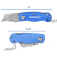 Sheffield Mini Ultimate Lock Back Utility Folding Knife, Blue, 12116
